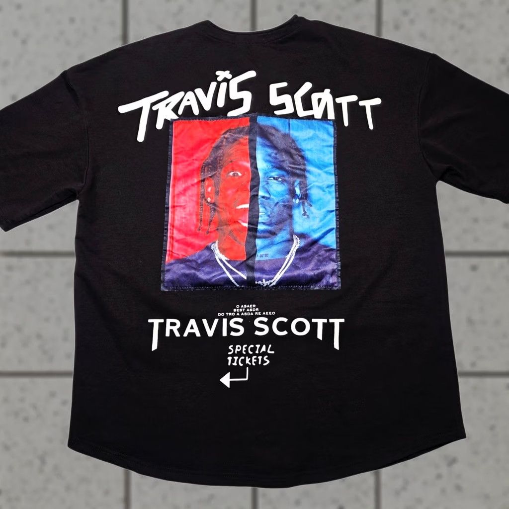 Travis Scott Travis Scott Cactus Jack Mens Size Large Black Baseball Jersey Baseball Button-Up Short Sleeve Graphic Print USA Classic Fall Size US L / EU 52-54 / 3 - 1 Thumbnail