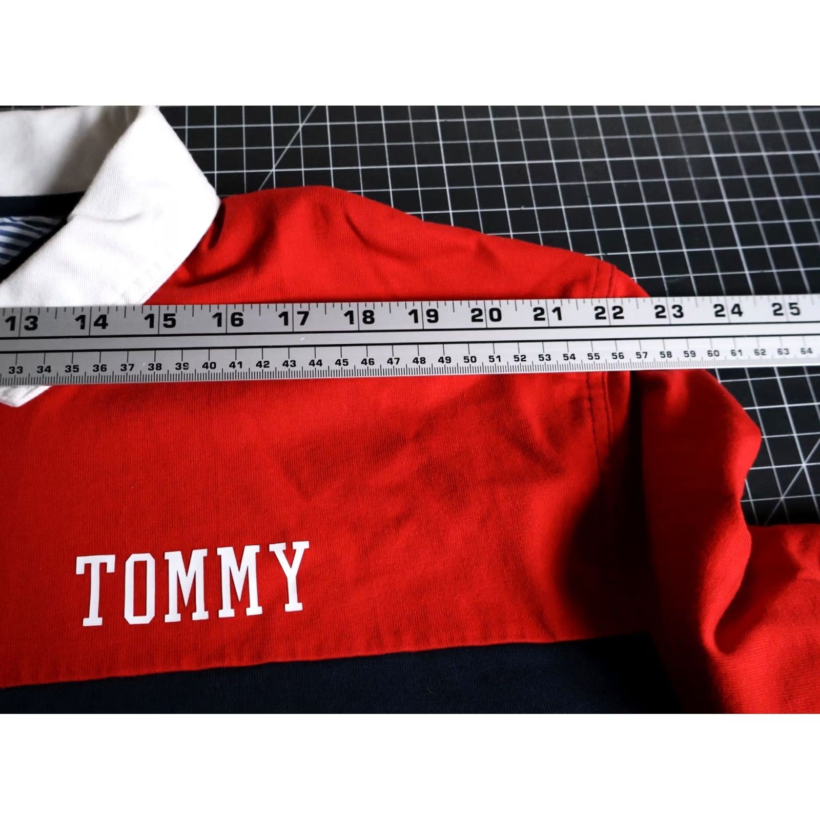 Tommy Hilfiger Tommy Hilfiger Rugby Polo Shirt Men's 2XL Blue Red Beige 1/4 Zip Long Sleeve Size US XXL / EU 58 / 5 - 7 Thumbnail