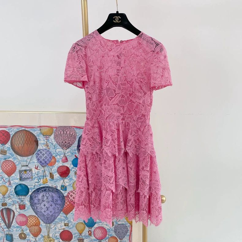 Valentino Pink lace dress