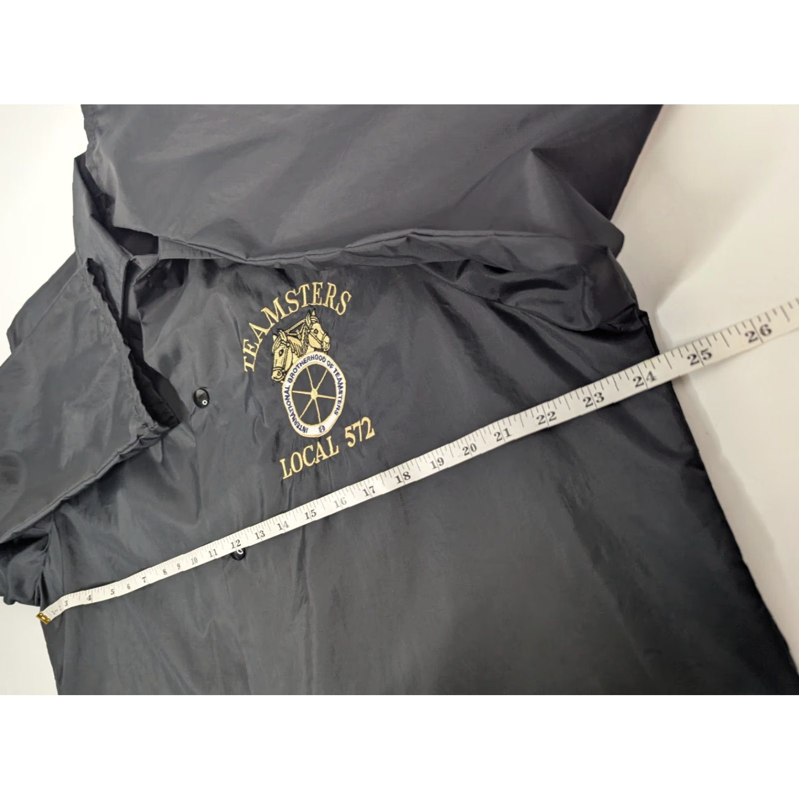 Vintage VINTAGE Teamsters Union Local 572 Black Windbreaker Jacket Windjammer Nylon L Size US L / EU 52-54 / 3 - 7 Thumbnail