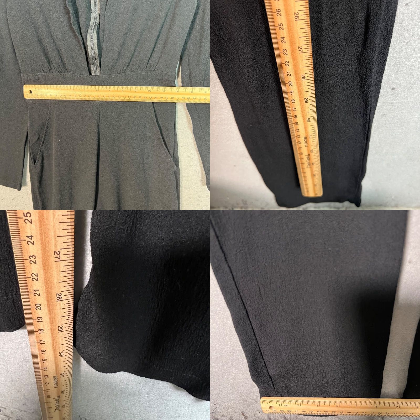 Reformation REFORMATION Jumpsuit Women Long Sleeve V-Neck Black Size 2 Adult Regular Knit Rayon Solid 8/10 Vintage/Used Women’s Size XS / US 0-2 / IT 36-38 - 8 Thumbnail