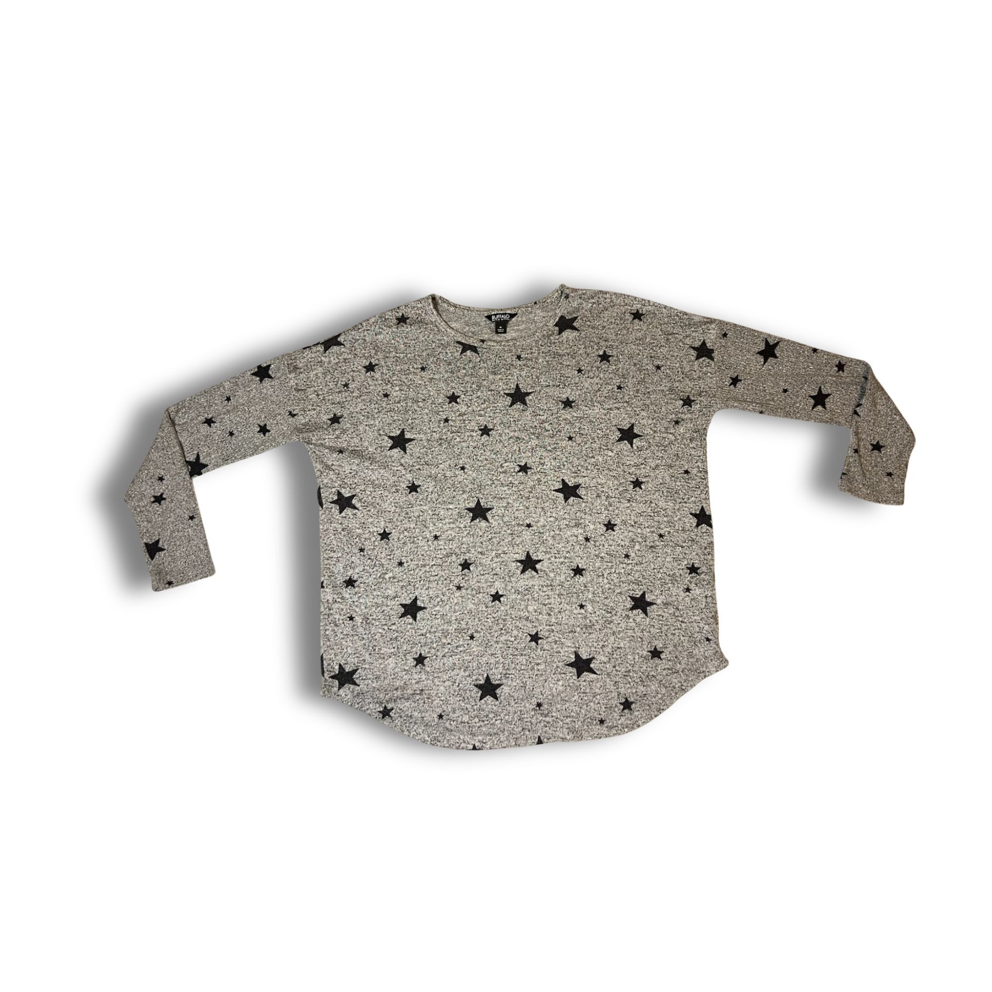 Buffalo David Bitton Buffalo David Bitton Gray Star Print Sweater Medium Made In Size M / US 6-8 / IT 42-44 - 2 Thumbnail