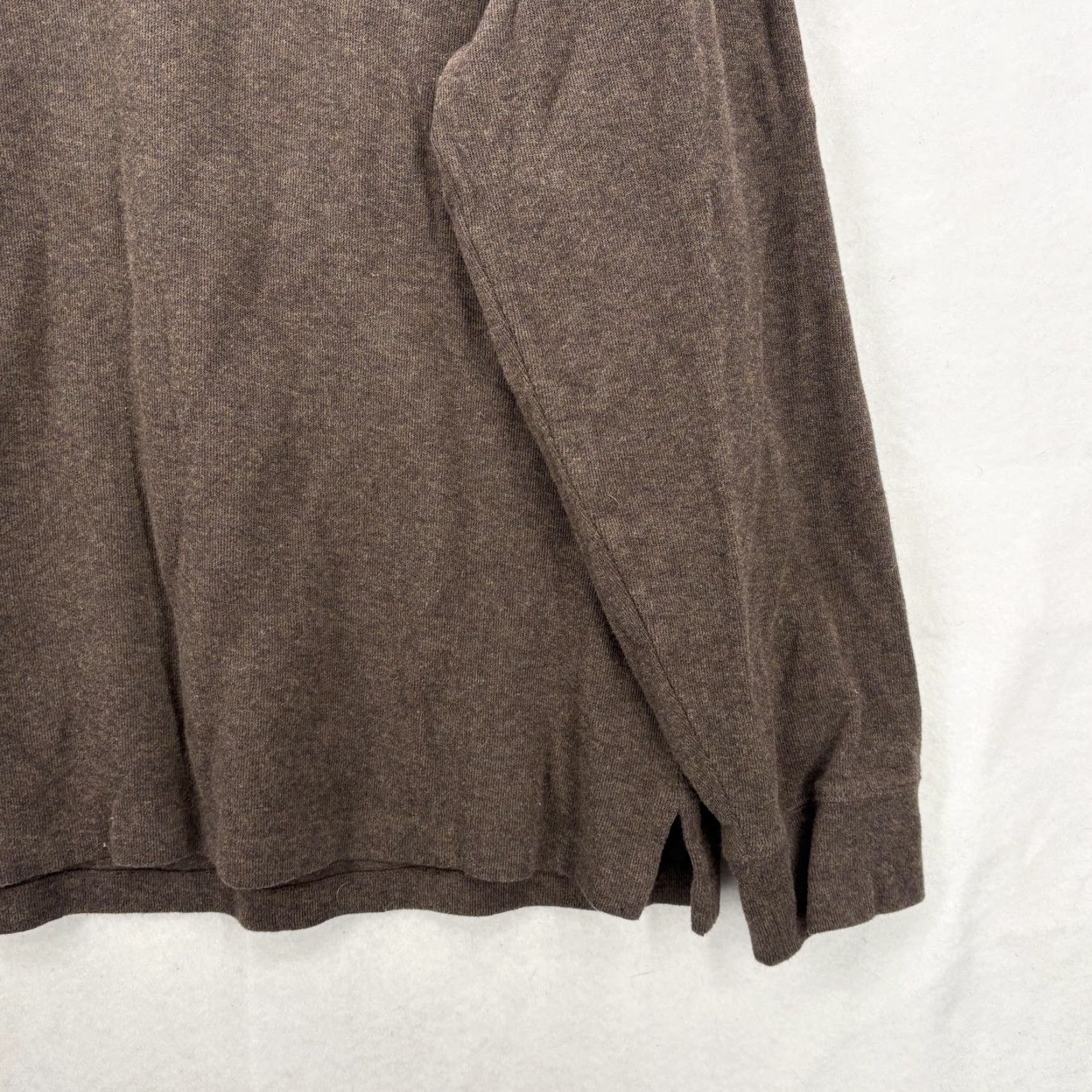 Polo Ralph Lauren Polo Ralph Lauren Sweater Mens XL Brown 1/4 Zip Mock Neck Pullover Estate Rib Shirt Size US XL / EU 56 / 4 - 3 Thumbnail