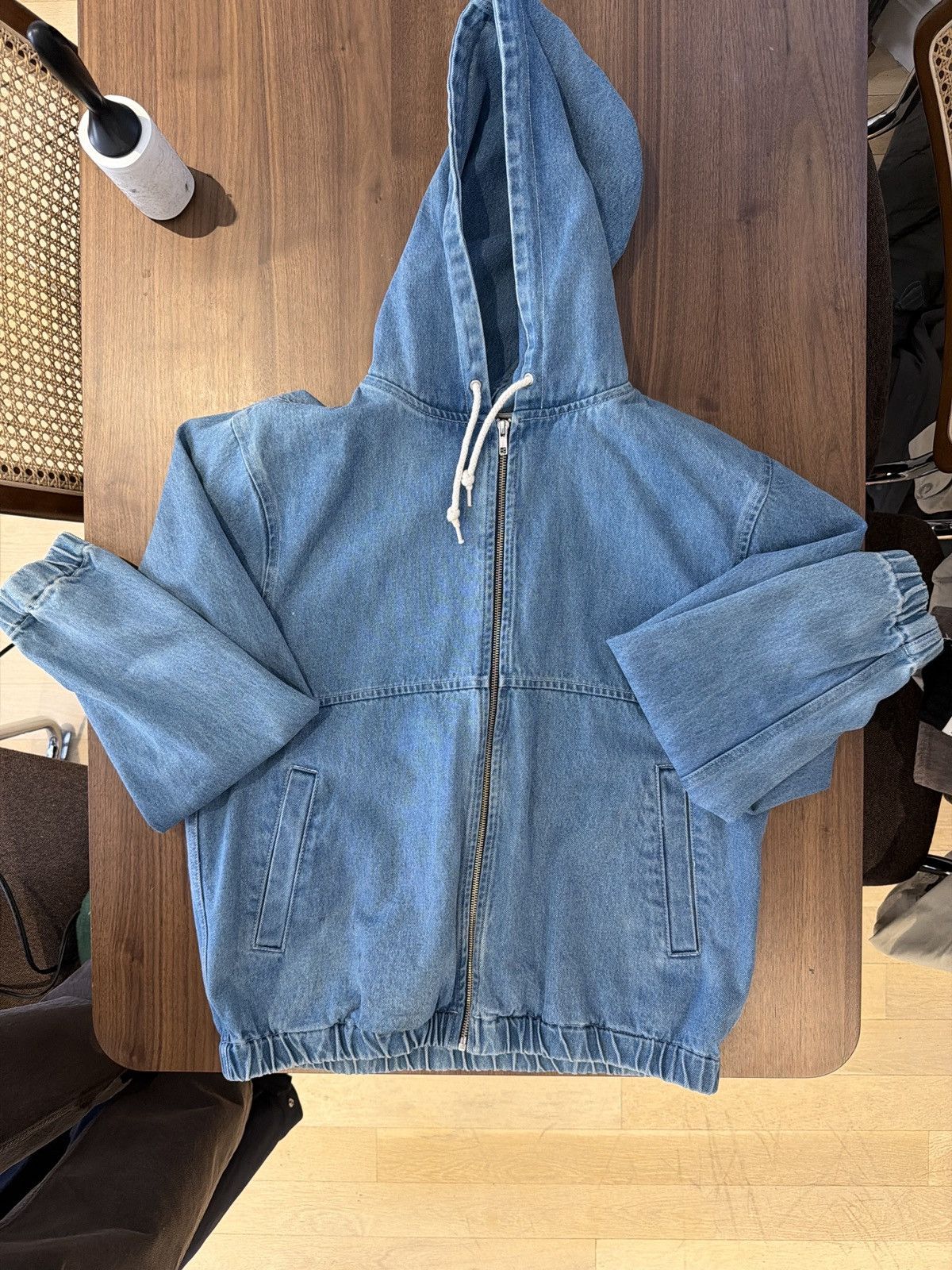 Stussy Stussy Denim Zip Hoodie Jacket Size US L / EU 52-54 / 3 - 1 Thumbnail