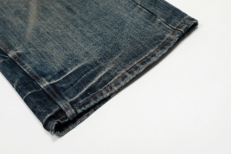 Jean American retro trendy men's street heavy-duty washed jeans Size US 32 / EU 48 - 6 Thumbnail