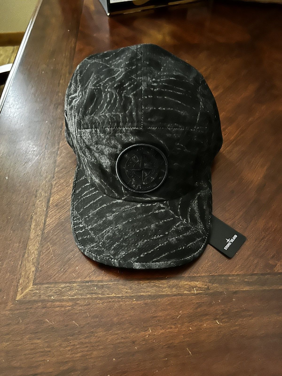 Supreme Supreme Stone Island Black Camp Hat | Grailed