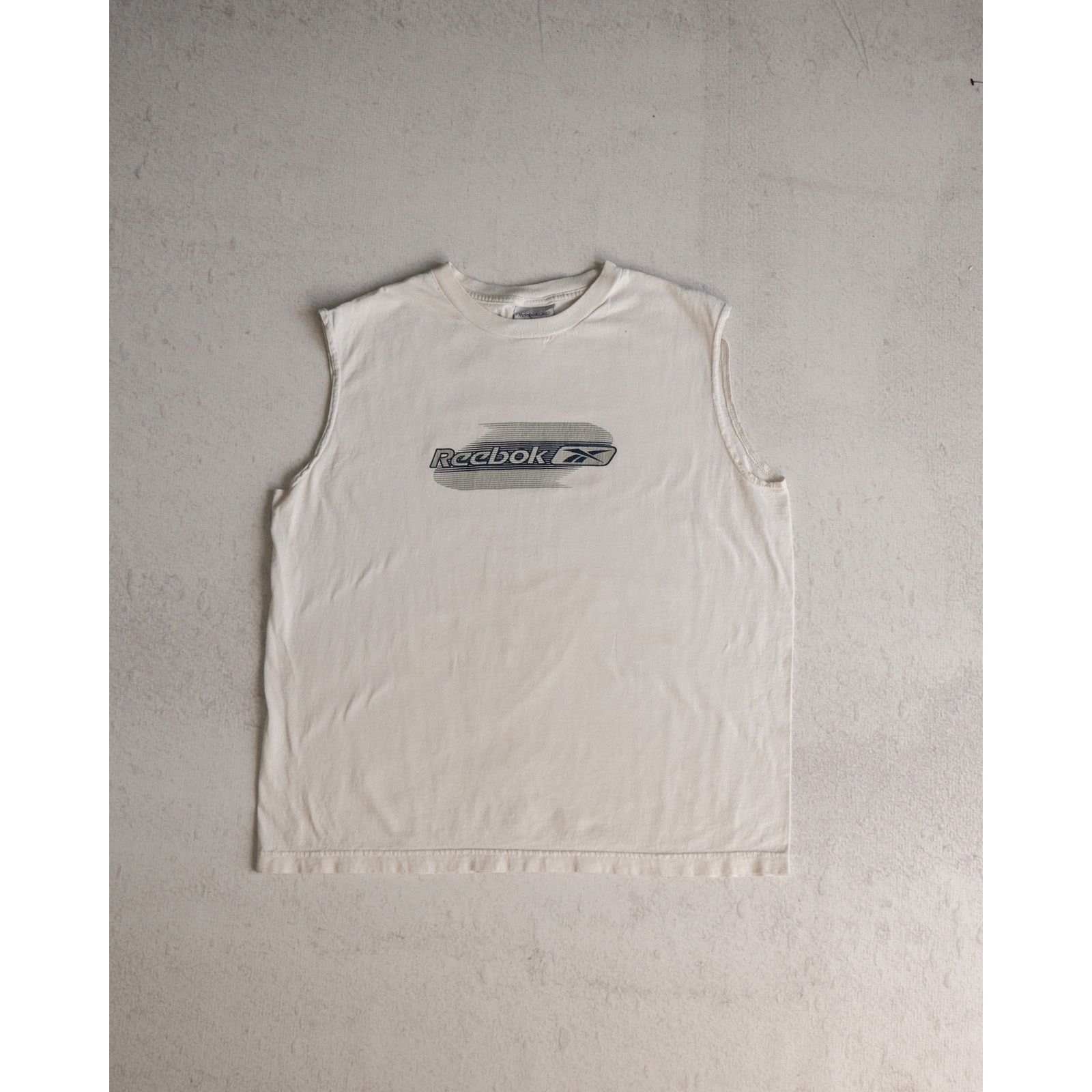 Reebok Vintage 00s Reebok White Regular Tank Top - Men's Large Size US L / EU 52-54 / 3 - 1 Thumbnail