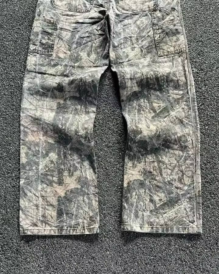 Japanese Brand × Vintage baggy camouflage jeans. Size US 36 / EU 52 - 4 Thumbnail