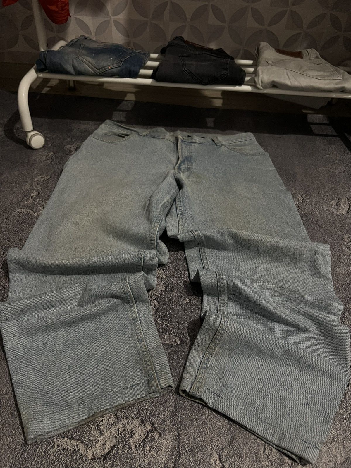 Vintage Vintage Baggy Wide Leg Archive Jean — Avant Garde Fashion Size US 37 - 1 Thumbnail