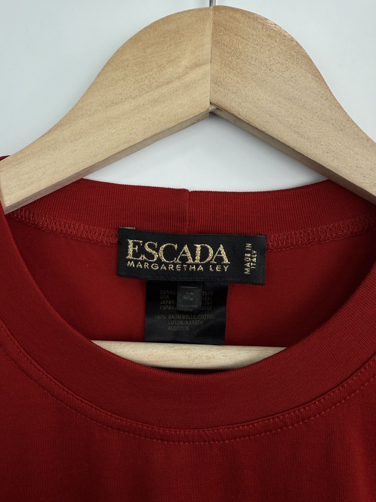 Escada × Vintage 🇮🇹 Vintage 90s Escada Margaretha Ley LongSleeve Made in Italy Size S / US 4 / IT 40 - 5 Thumbnail