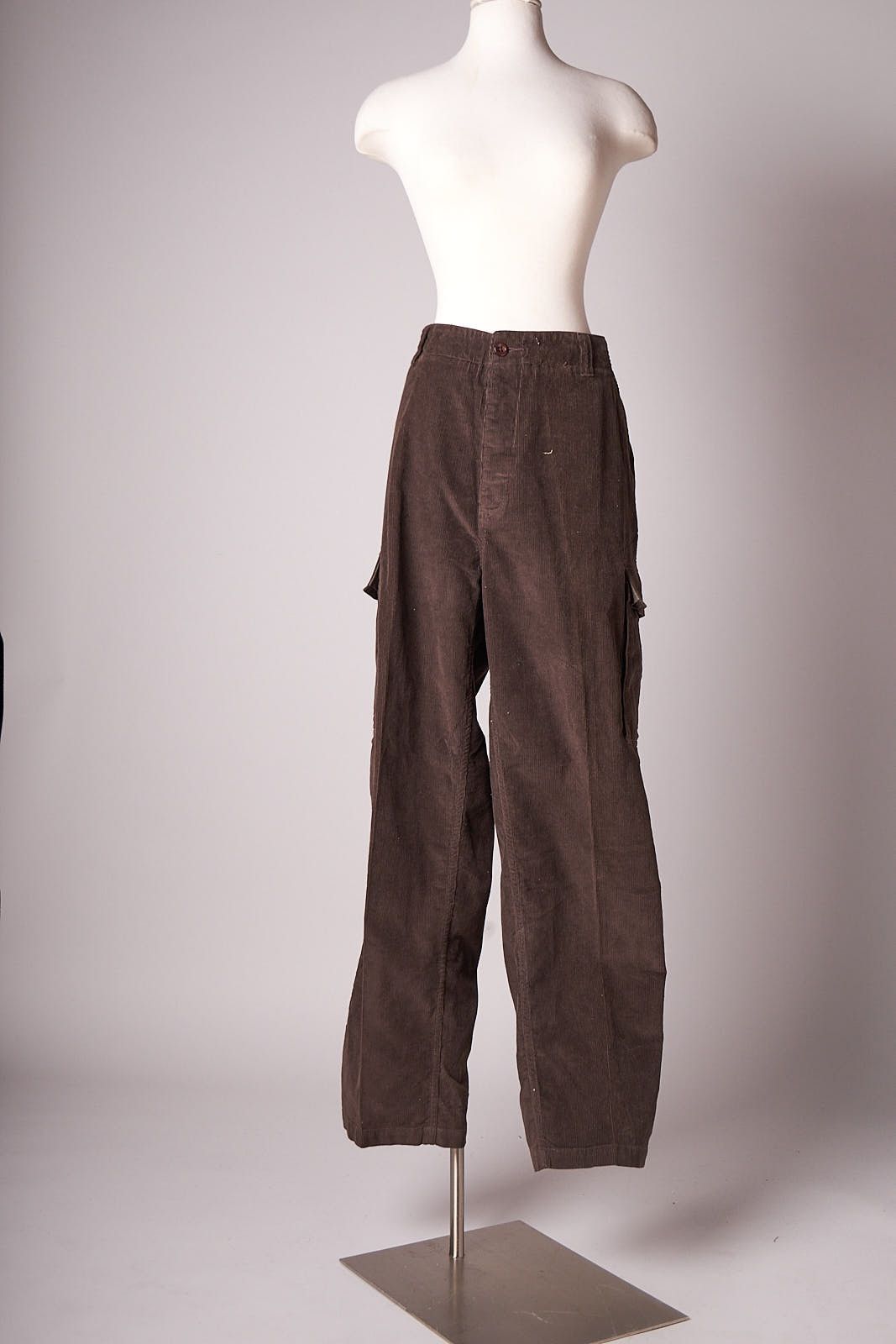 Image of 1990S Baggy Stussy Corduroy Cargo Pants in Brown, Men's (Size 38)