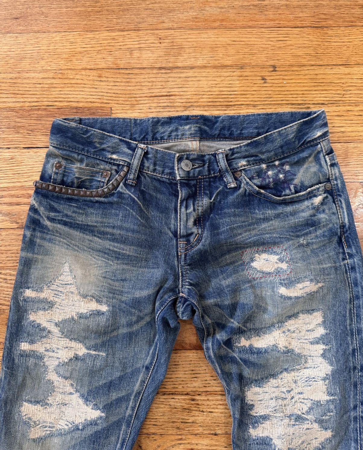 Hysteric Glamour hysteric glamour scab denim | Grailed