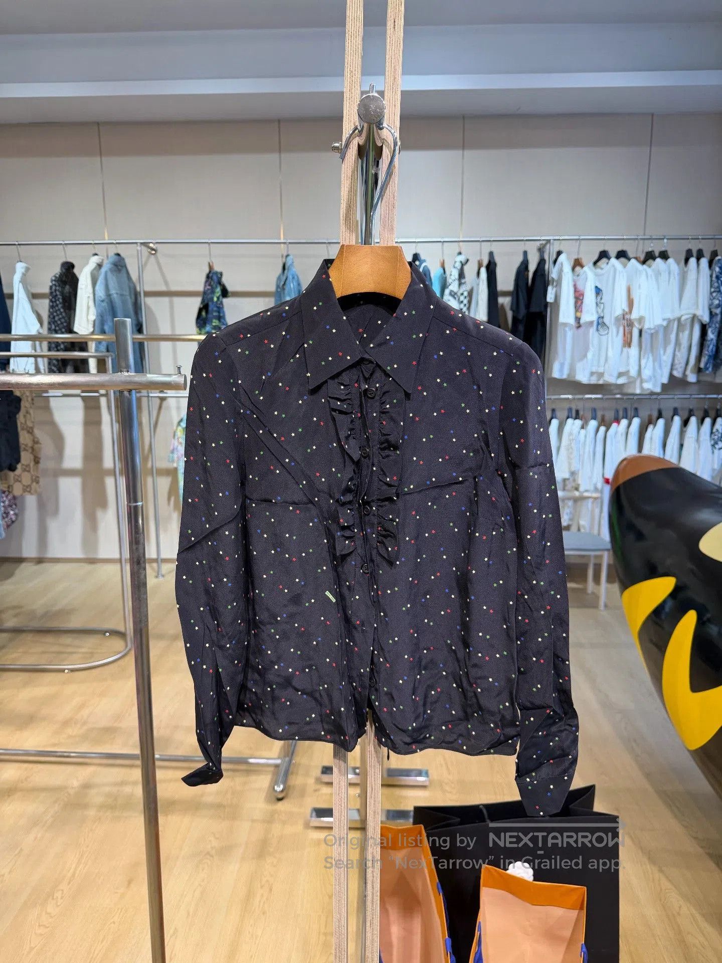 Miu Miu MIU MIU Colorful Star Print Shirt. Size XS / US 0-2 / IT 36-38 - 1 Thumbnail
