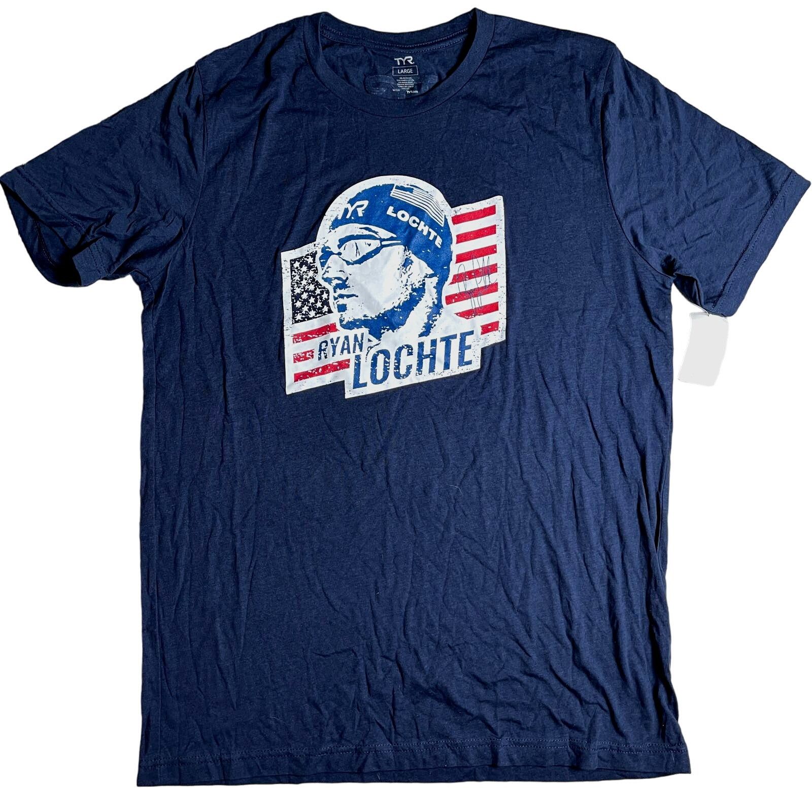 Other TYR Men's Ryan Lochte Graphic Tee - Navy Blue Medium - $30 Size US M / EU 48-50 / 2 - 1 Thumbnail