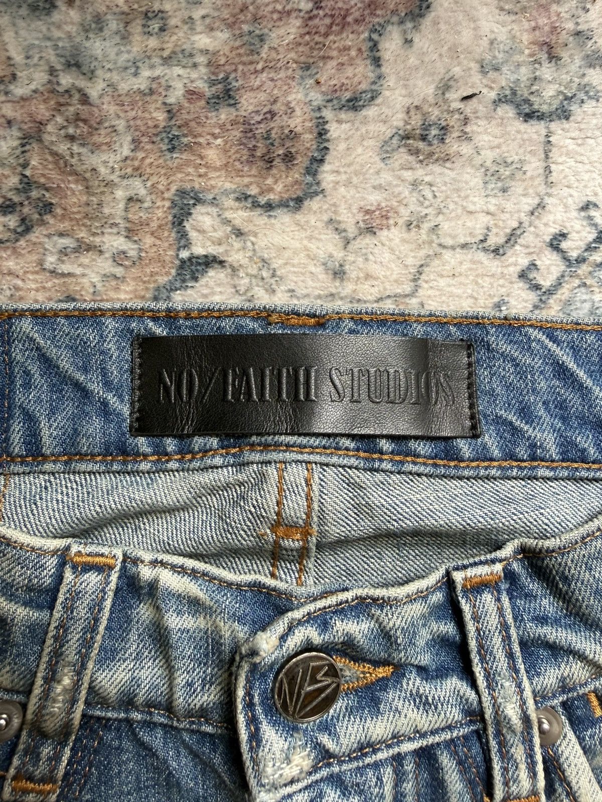 No Faith Studios No Faith Studios Italian Sewn and Worn Denim Size US 30 / EU 46 - 3 Thumbnail