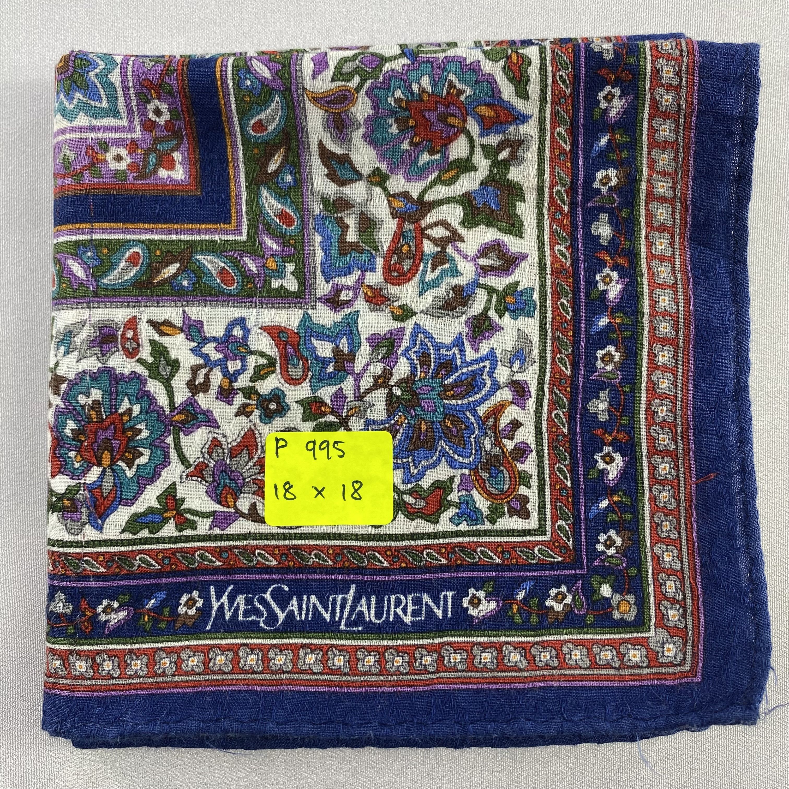 Vintage Yves Saint Laurent Handkerchief / Neckerchief / Bandana-P995 Size ONE SIZE - 5 Thumbnail