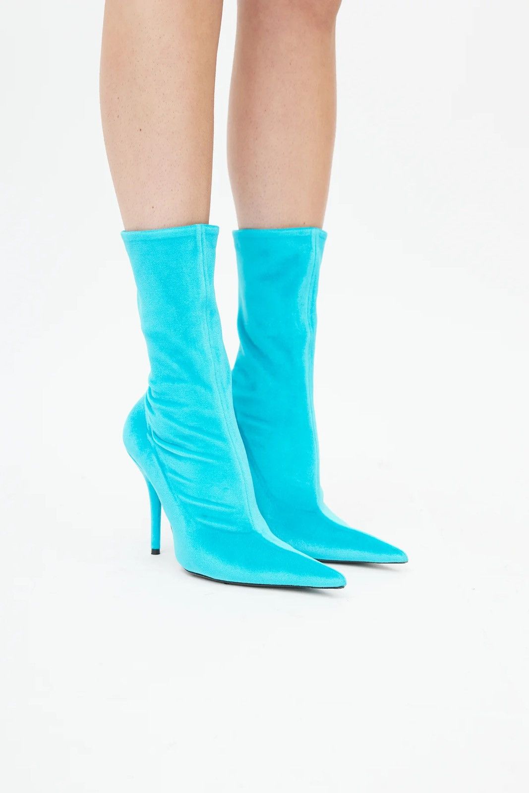 Balenciaga BALENCIAGA Velvet Printed Sock Boots Size 37 Size US 7 / IT 37 - 2 Thumbnail