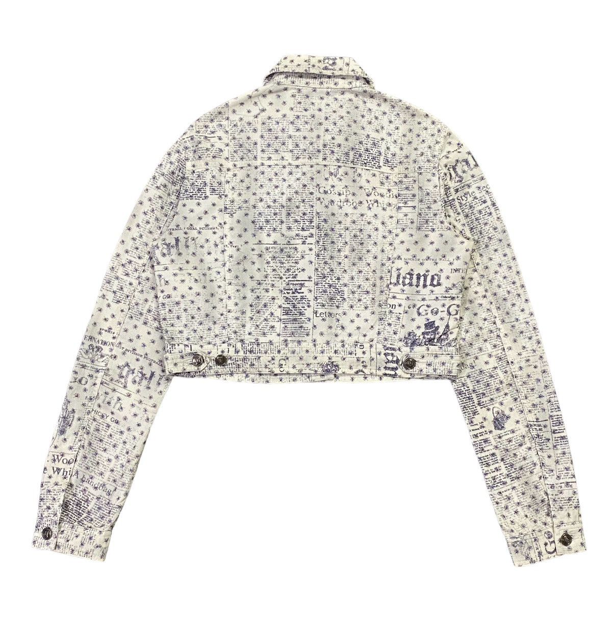 John Galliano Galliano Gazette Newspaper Corduroy Jacket Size M / US 6-8 / IT 42-44 - 3 Thumbnail