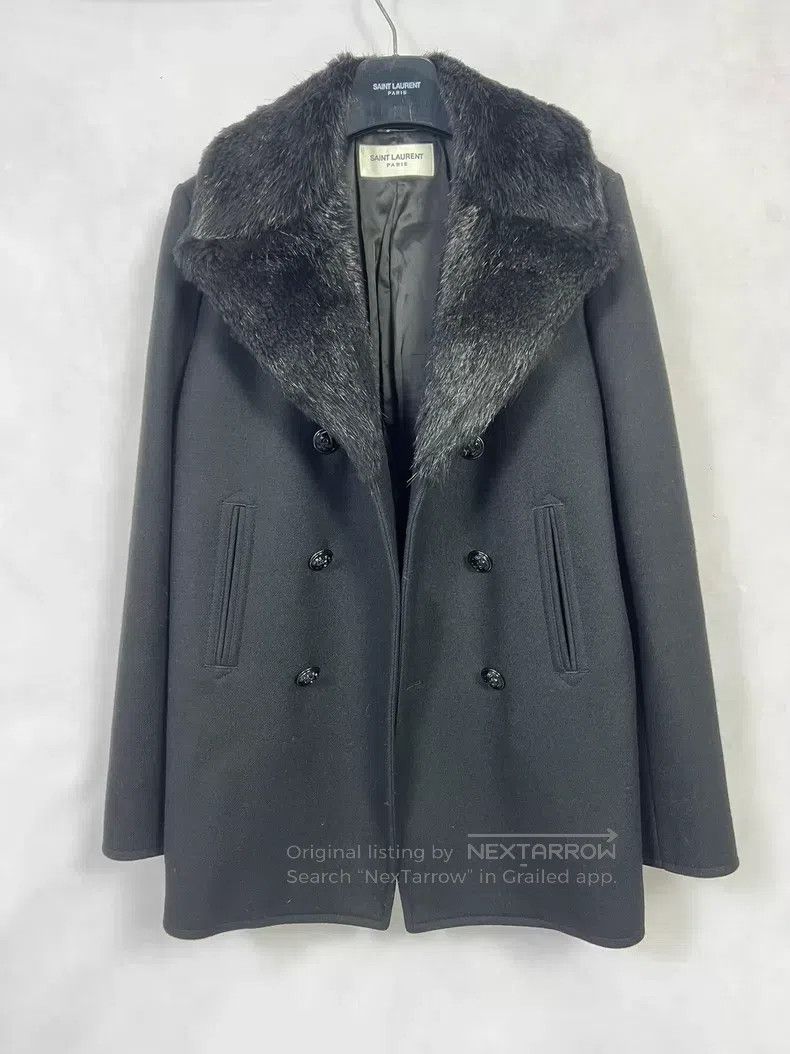 Saint Laurent Paris Saint Laurent Paris Black Velvet Collar Nautical Anchor Do Size US M / EU 48-50 / 2 - 2 Thumbnail