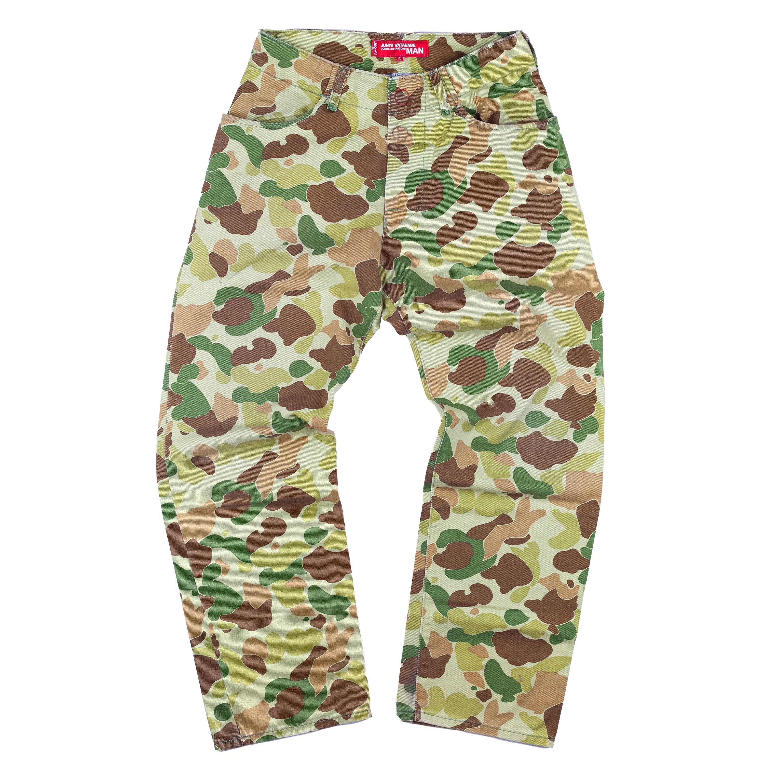 Junya Watanabe Junya Watanabe x Levi’s Camouflage Vintage Denim Jeans (S) Size 26" / US 2 / IT 38 - 1 Thumbnail