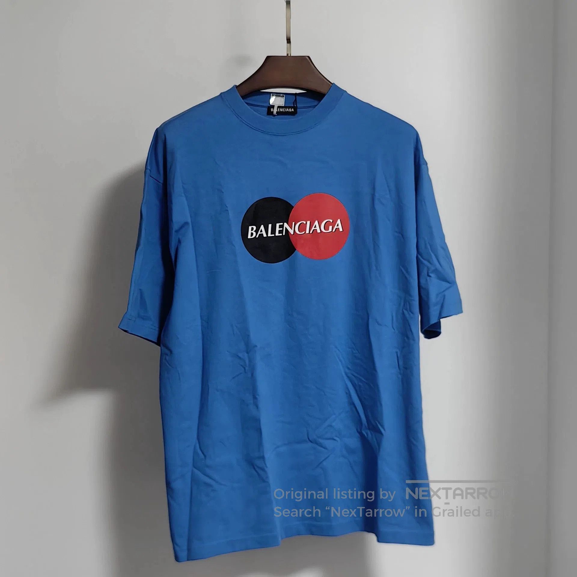 Balenciaga Balenciaga BCA Blue Short Sleeve T-shirt L. Size US L / EU 52-54 / 3 - 1 Thumbnail