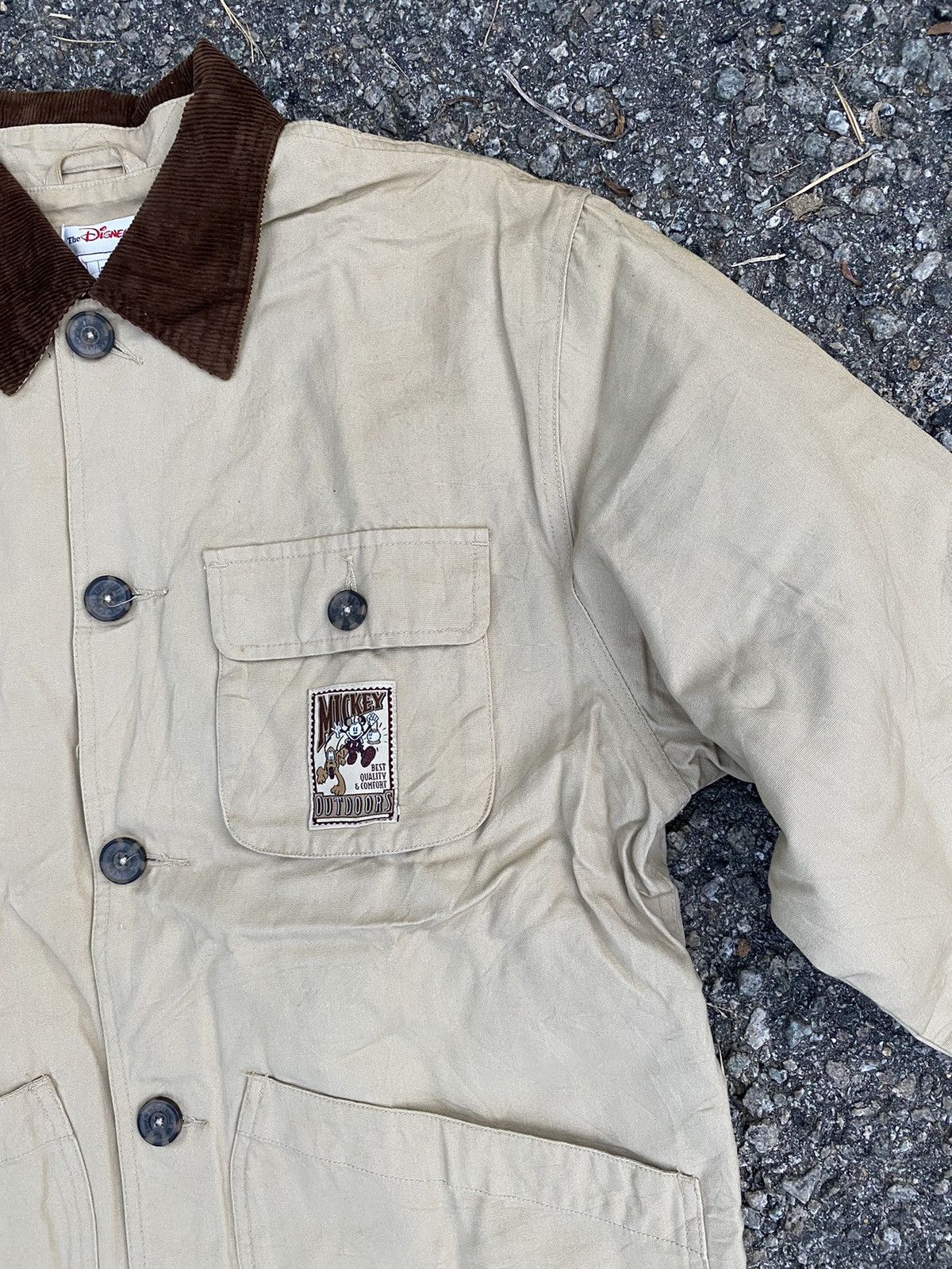Disney × Mickey Mouse Vintage 90s Embroidered Disney Mickey Chore Jacket Size US S / EU 44-46 / 1 - 12 Thumbnail