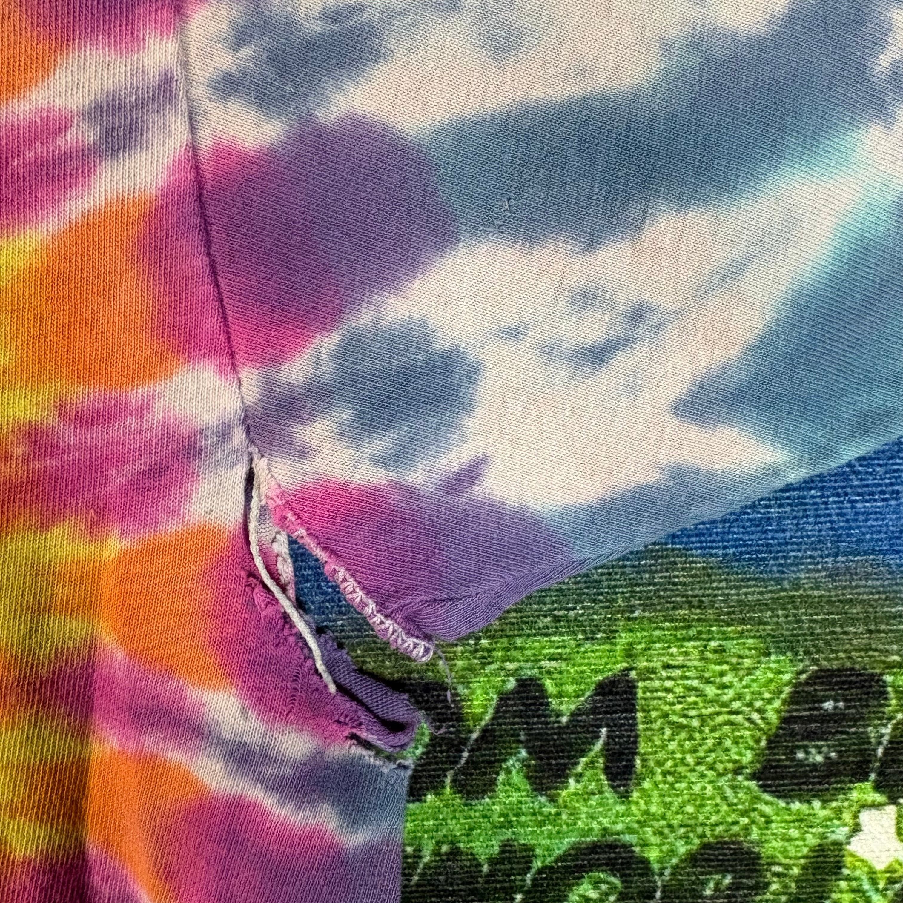 Grateful Dead Vintage 1989 Jerry Jaspar Grateful Dead Sun Tie Dye Tee Size US XL / EU 56 / 4 - 7 Thumbnail