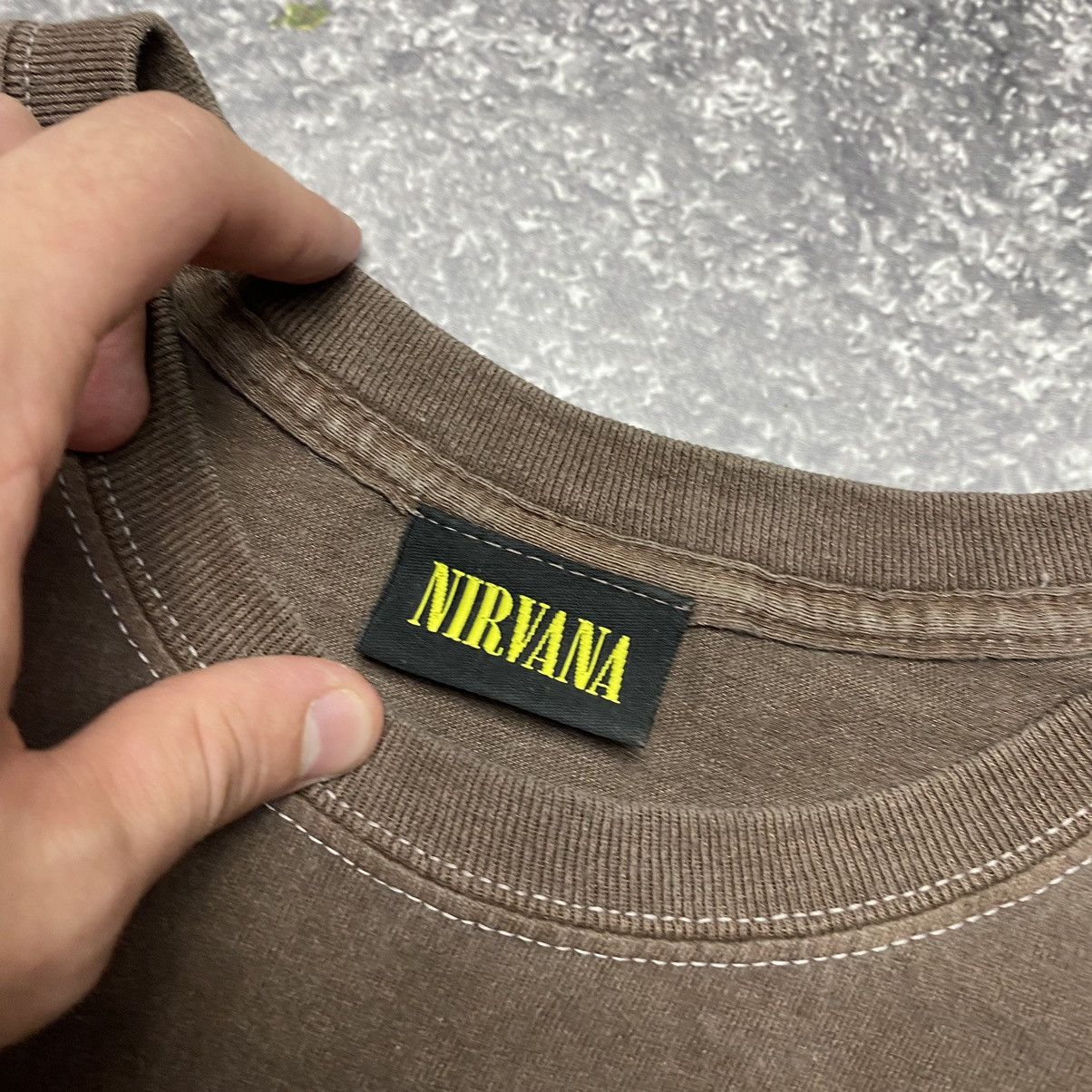 Band Tees Vintage Nirvana Big Logo Rock band Kurt Cobain tee Size US XL / EU 56 / 4 - 7 Thumbnail