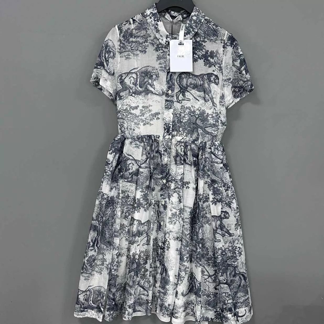 Dior Dior Jungle Zoo All Over Print Dress Women's 36 Size XS / US 0-2 / IT 36-38 - 1 Thumbnail
