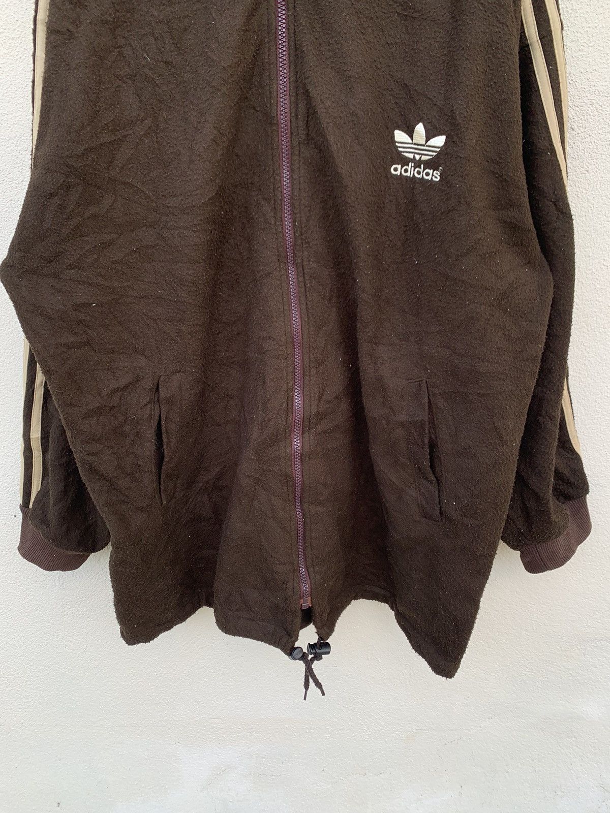Adidas Adidas Big Logo Fleece Zipper Jacket Size US L / EU 52-54 / 3 - 5 Thumbnail