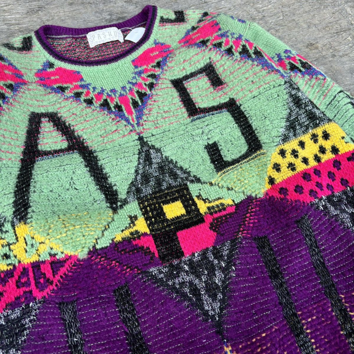 Coogi × Designer Coogi style Pashu Shin Hosokawa knitwear 3D Art Size US L / EU 52-54 / 3 - 3 Thumbnail