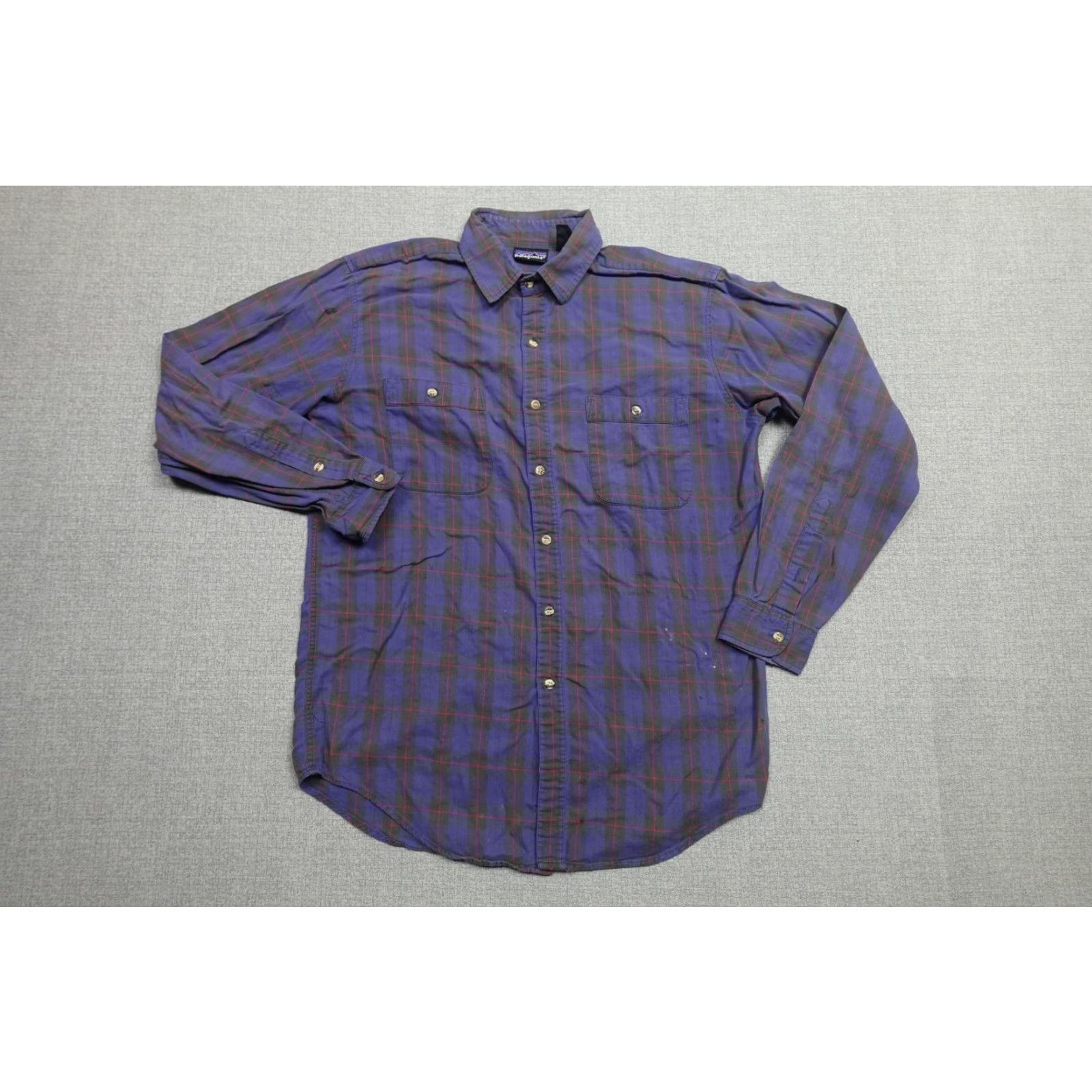 Patagonia Vintage Patagonia Button Front Shirt Mens M Purple Plaid Hiking Outdoors Size US M / EU 48-50 / 2 - 5 Thumbnail