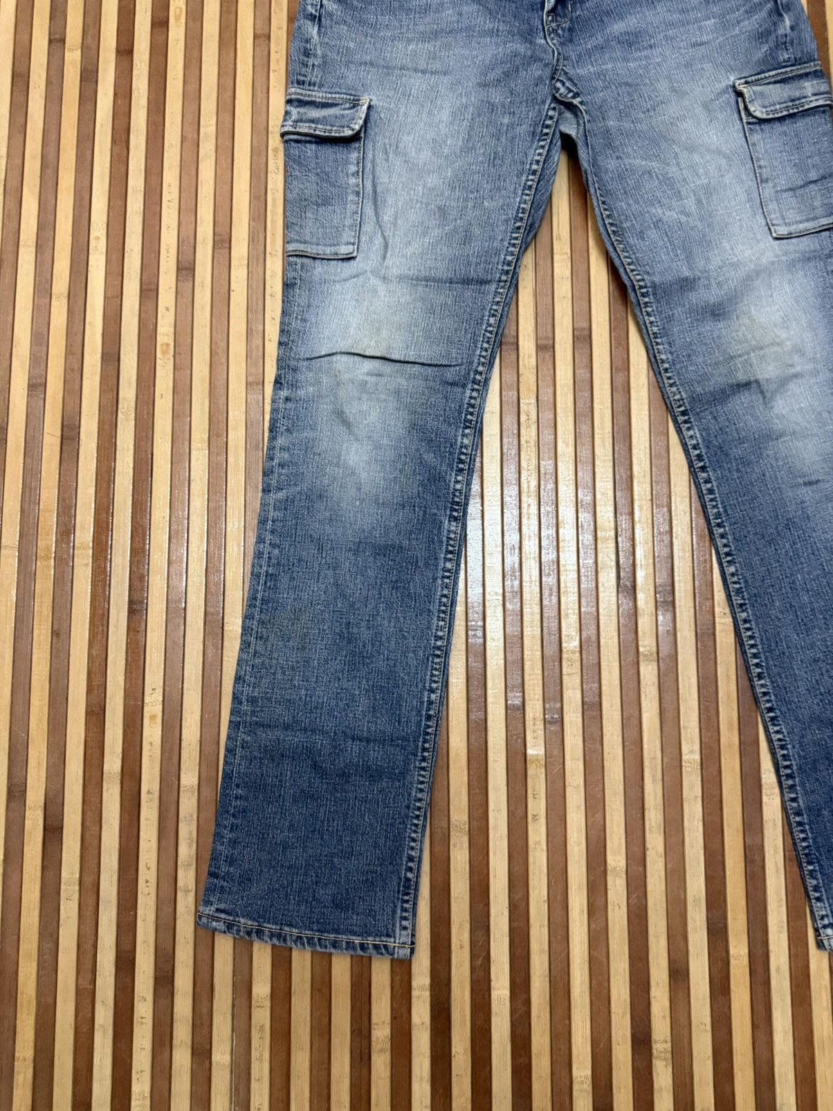 Japanese Brand Vintage Brappers Denim Cargo Pants Big Pockets Streetwear Size US 30 / EU 46 - 3 Thumbnail