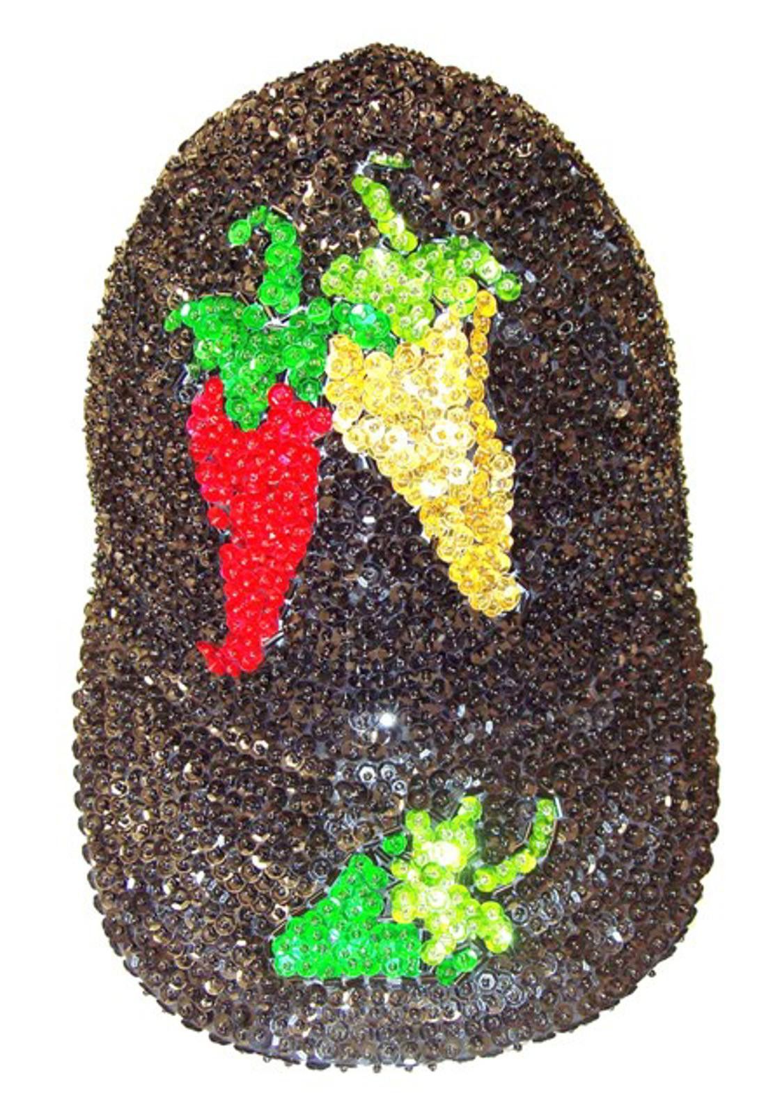 Designer Sequin Baseball Cap Flying Chilies Size ONE SIZE - 1 Preview