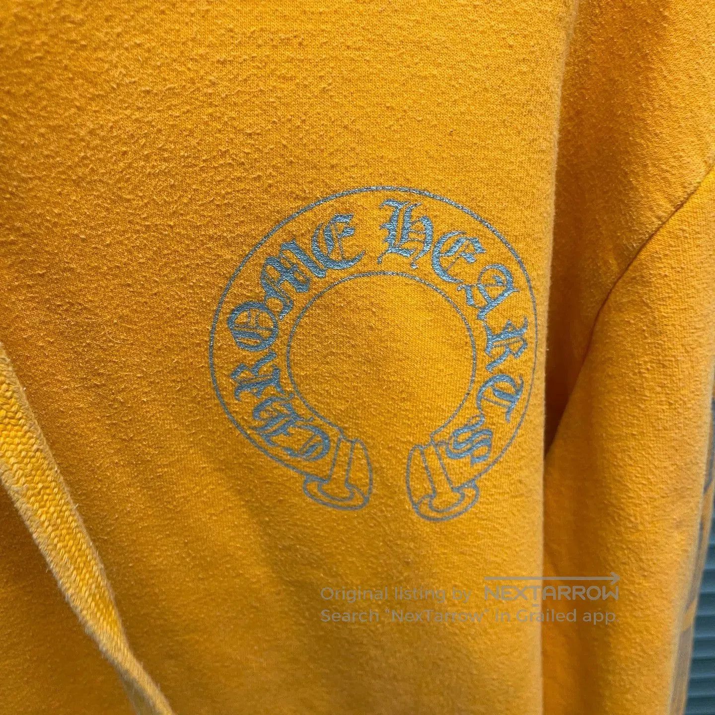 Chrome Hearts Orange Graphic Hoodie with Embroidered Sleeves. Size US M / EU 48-50 / 2 - 4 Thumbnail