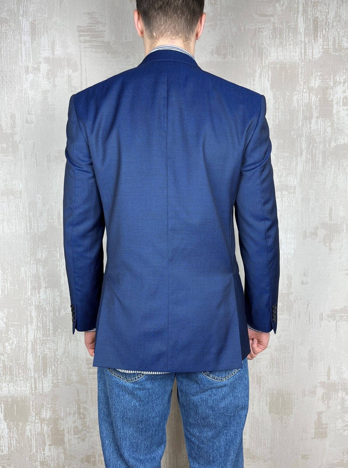 Ben Sherman Ben Sherman Kings Slim Fit Wool Jacket Blazer Sport Coat Size 42R - 15 Thumbnail