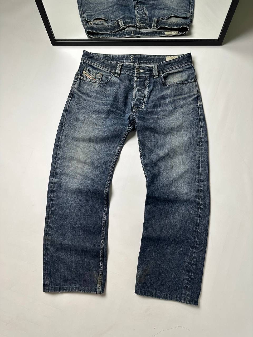 Diesel Vintage 90s Diesel Washed Japan Wide Jean Size US 33 - 6 Thumbnail
