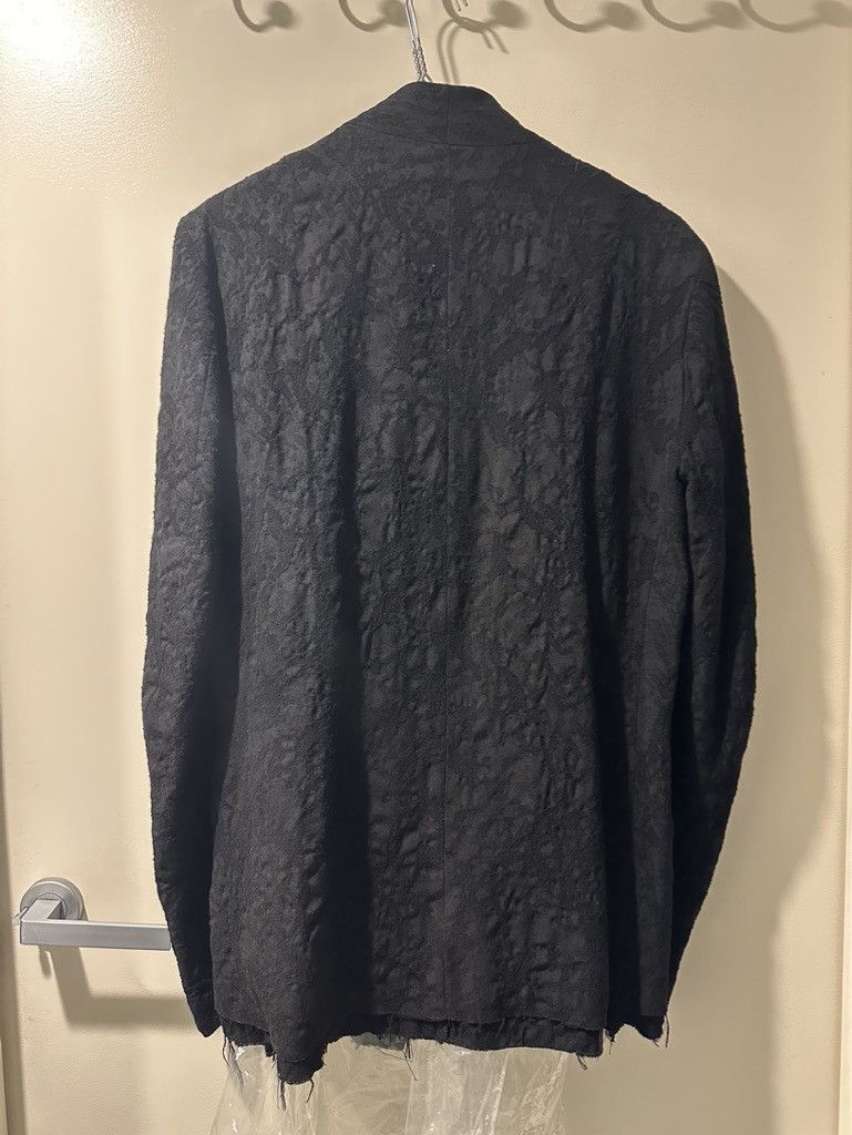 Song For The Mute Pin Square Textured Blazer Size 46S - 2 Thumbnail