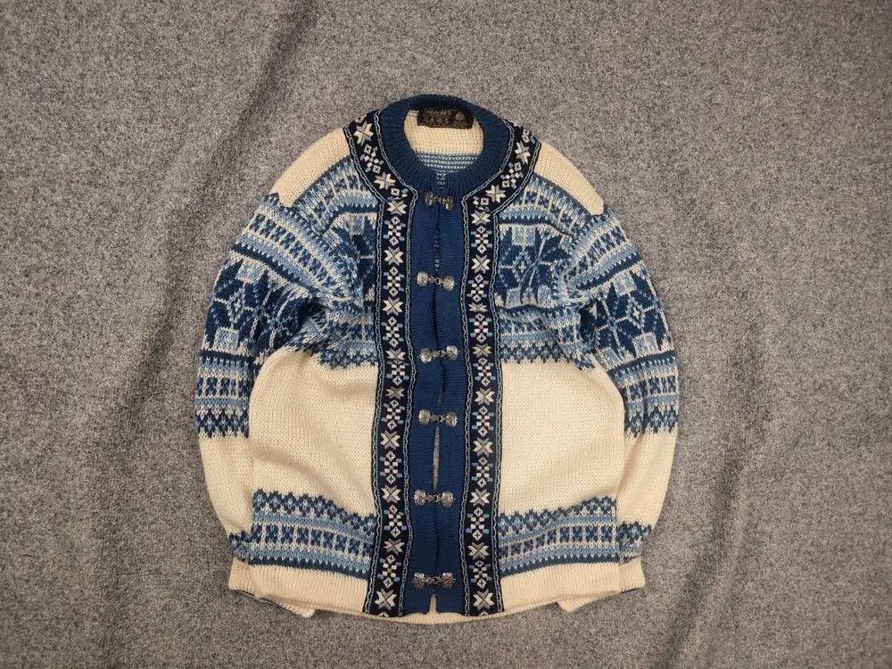 Dale Of Norway Vintage 80's Nordstrikk Knit Wool Sweater Cardigan Norway Size US M / EU 48-50 / 2 - 1 Thumbnail