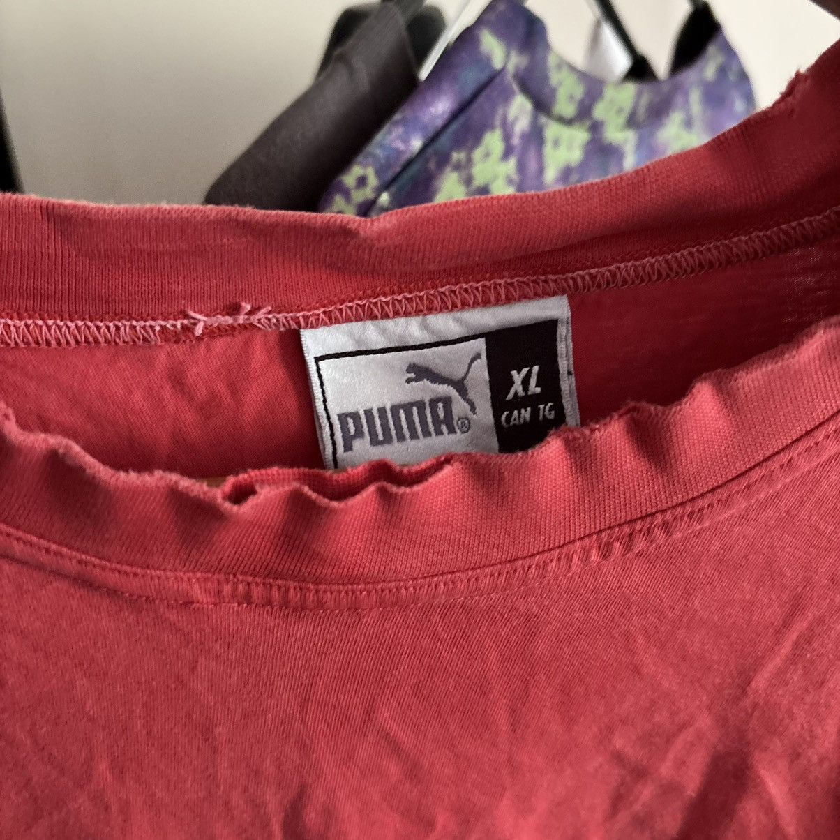 Vintage Vintage Puma Distresed T-Shirt AWGE Style ERD Punk Size US XL / EU 56 / 4 - 4 Thumbnail