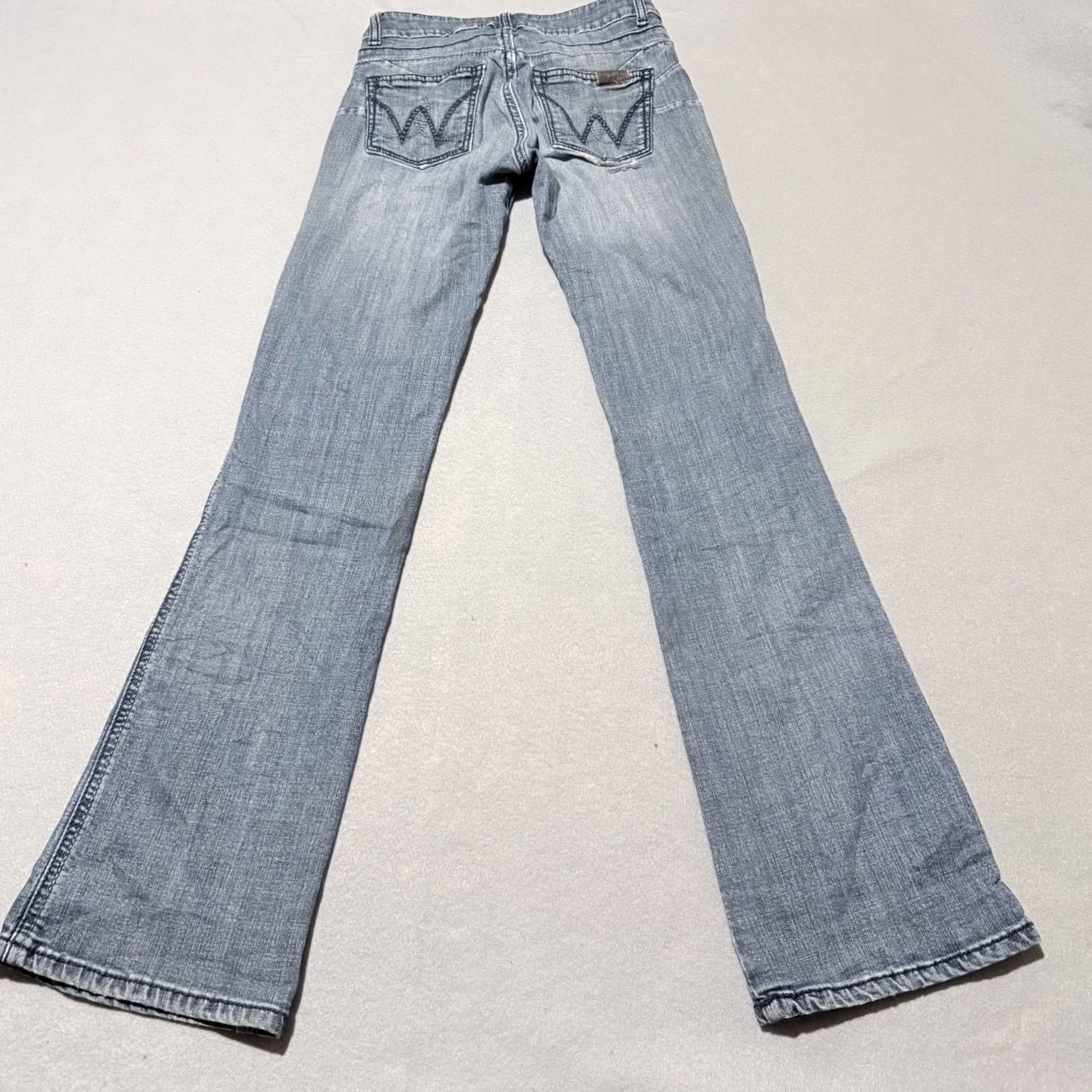 Wrangler Wrangler Jeans Women's Blue Denim Mid Rise Bootcut Zip Fly 26x31 Size 26" / US 2 / IT 38 - 2 Thumbnail