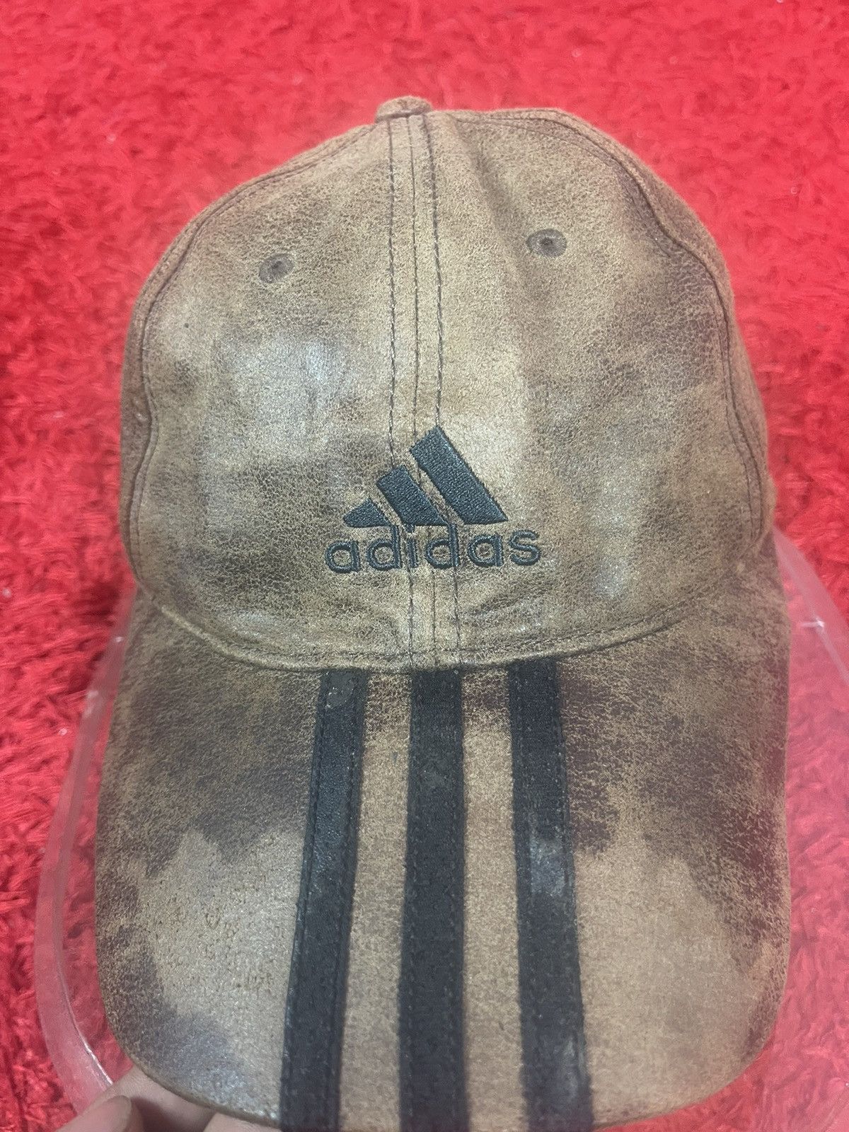 Adidas Vintage Adidas Leather Hat 57-60cm Size ONE SIZE - 4 Thumbnail