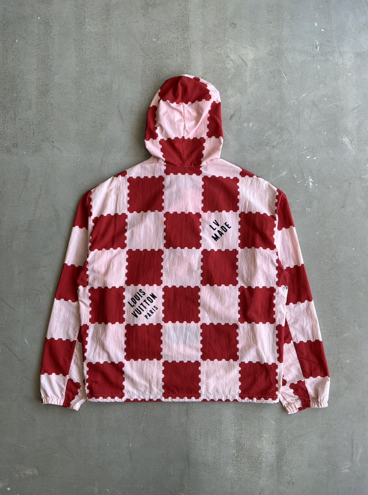 Louis Vuitton × Nigo Louis Vuitton x Human Made Red & White Checkered Windbreaker Size US M / EU 48-50 / 2 - 2 Thumbnail