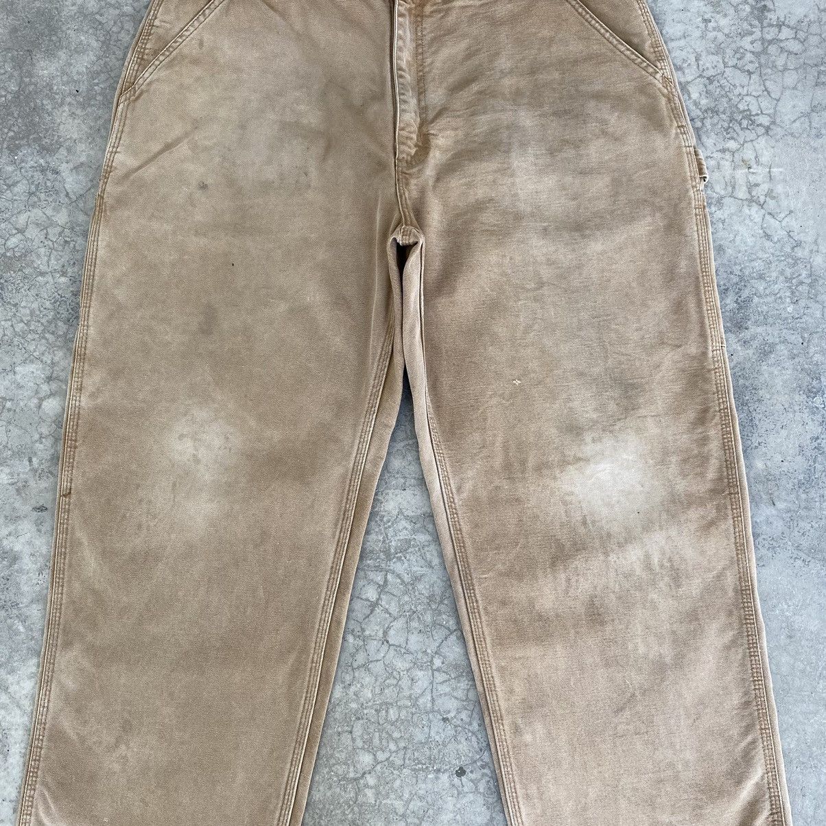 Carhartt Vintage Carhartt Faded Tan Dirty Carpenter Workwear Pants Size US 36 / EU 52 - 7 Thumbnail
