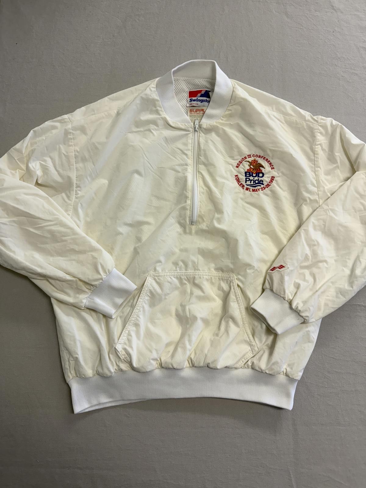 Swingster Vintage Budweiser Jacket 1993 Bud Pride Swingster - Large Size US L / EU 52-54 / 3 - 1 Thumbnail