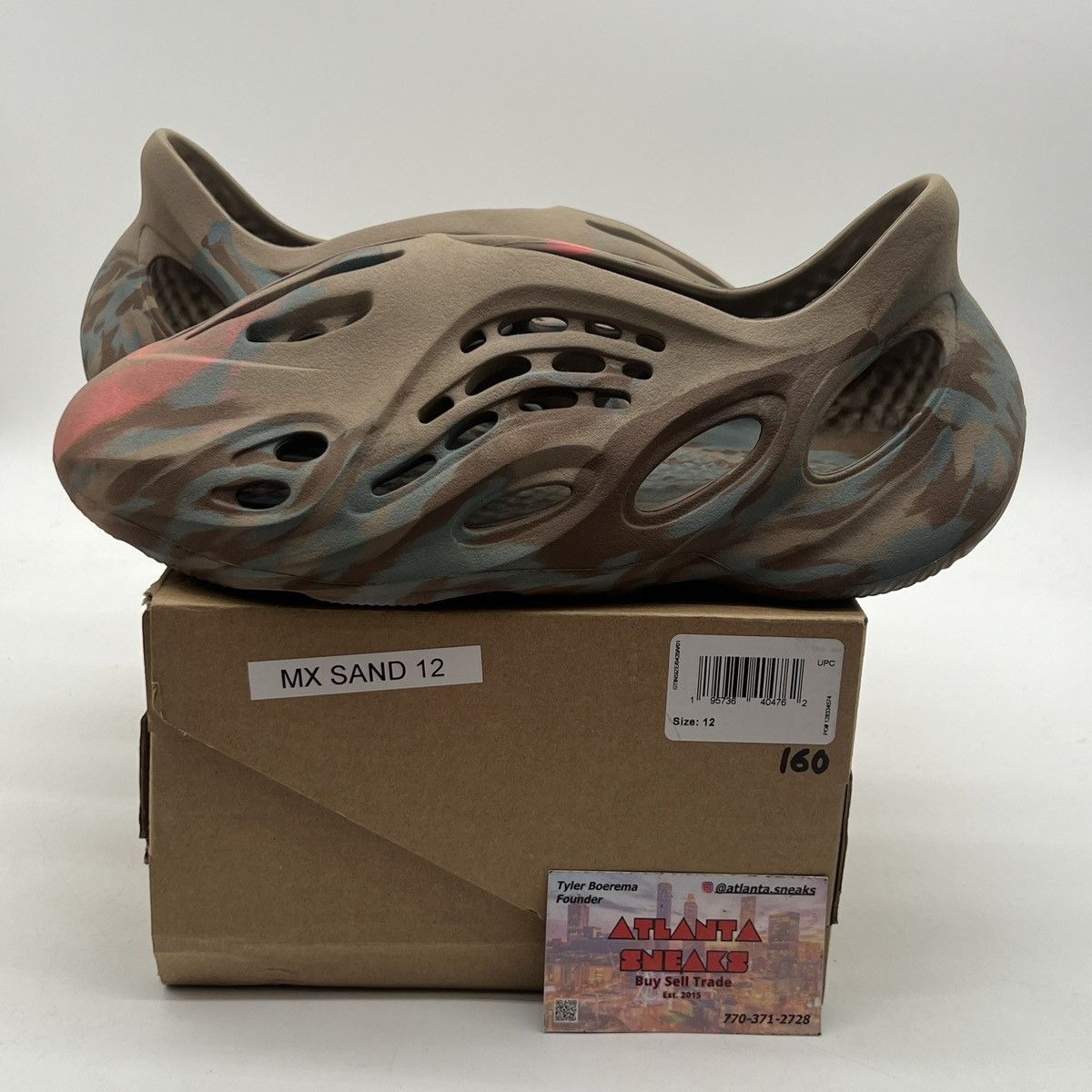 Adidas Yeezy foam runner Mx sand grey Size US 12 / EU 45 - 1 Thumbnail