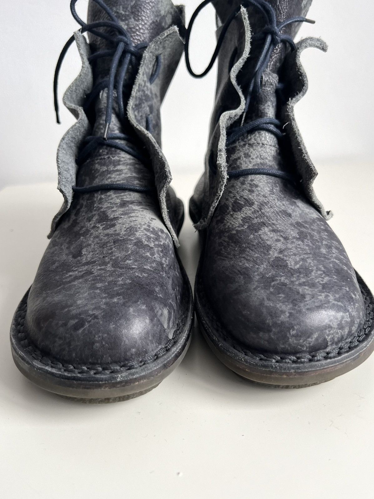 Trippen Trippen Solid Indigo Drip Leather Ankle Boots Size US 7.5 / EU 40-41 - 10 Thumbnail