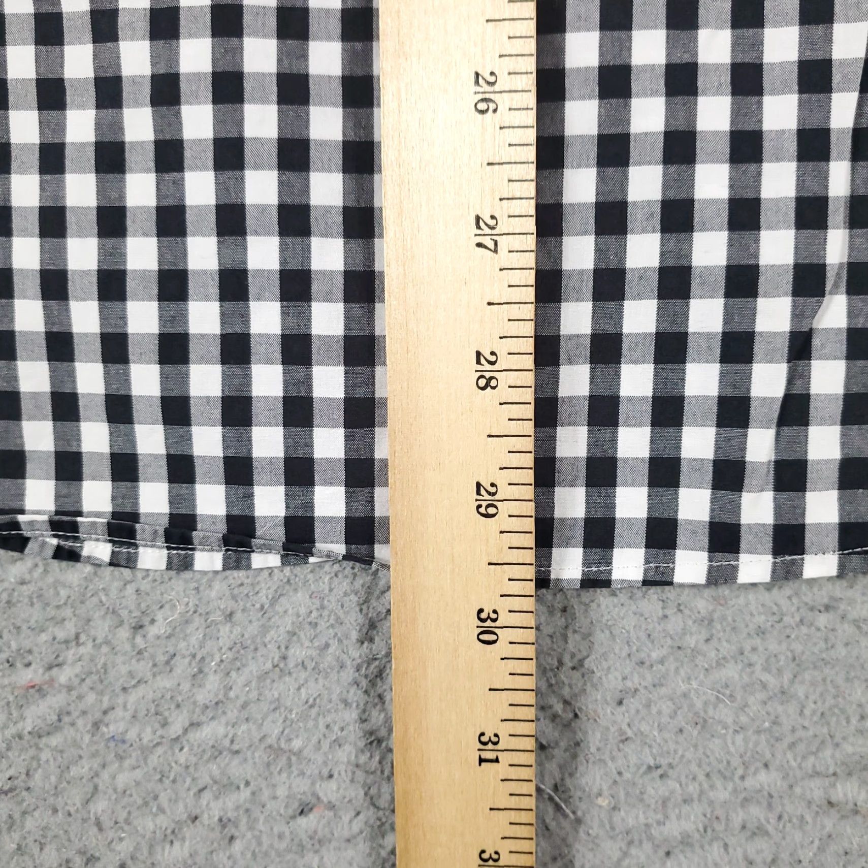 Tommy Hilfiger Tommy Hilfiger Dress Shirt Mens 16 Black Check Long Sleeve Button Up Size 42R - 7 Thumbnail