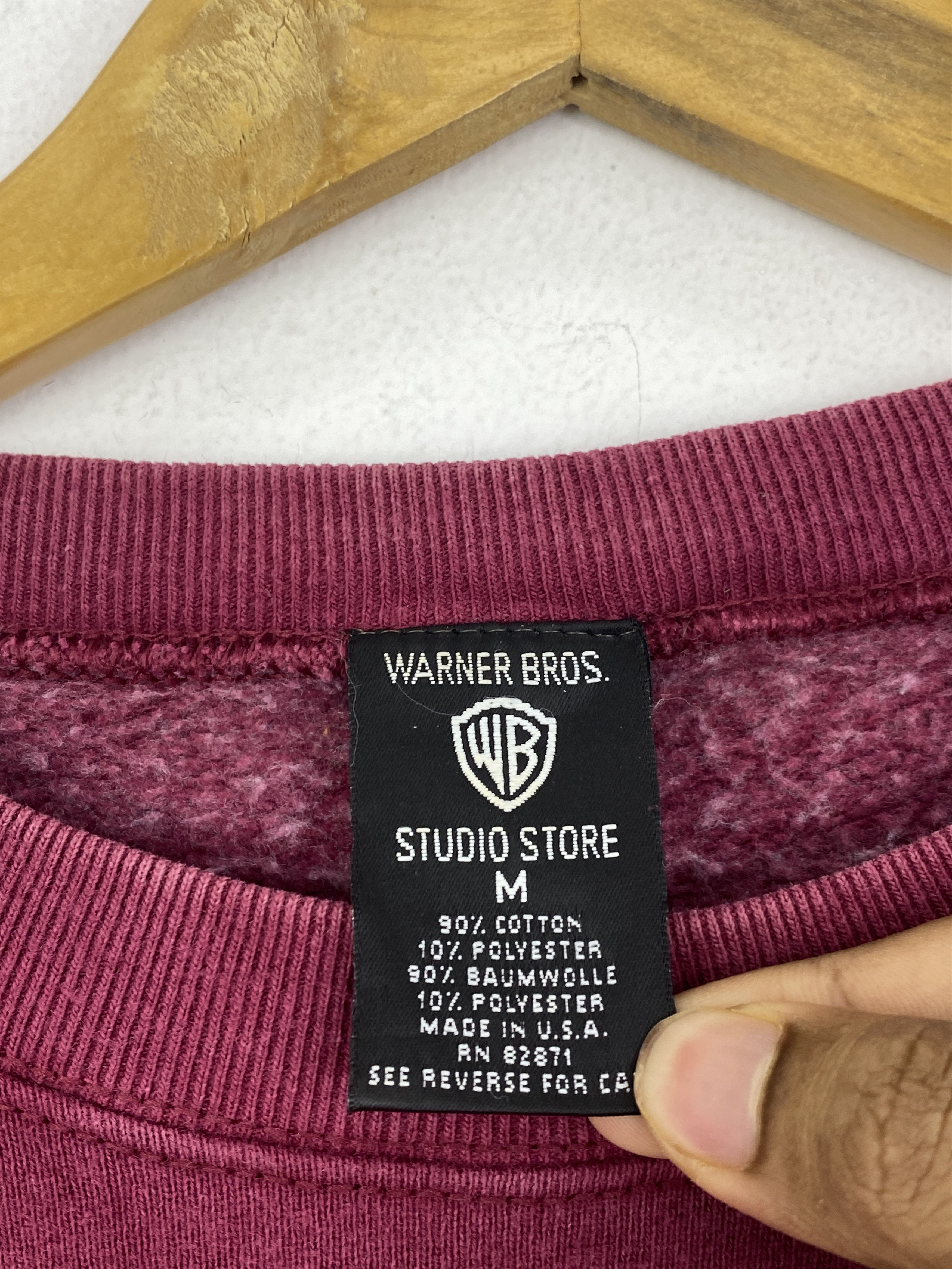 Warner Bros Vintage 90s Tweety Warner Bros Pullover Sweatshirt SH0103 Size US M / EU 48-50 / 2 - 5 Thumbnail