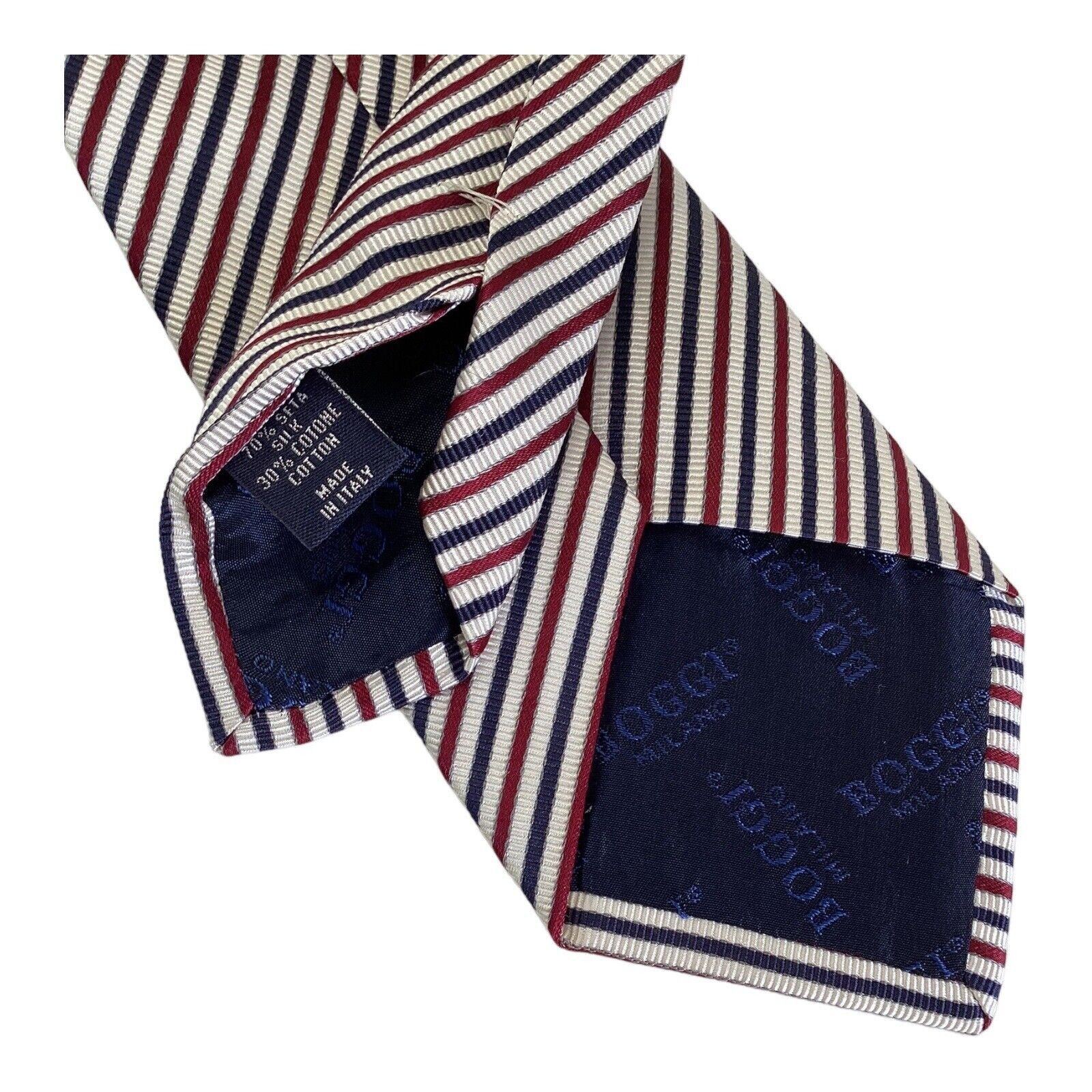 Boggi BOGGI MILANO Multicolor Striped Luxury Silk Blend Tie Italy Size ONE SIZE - 6 Thumbnail